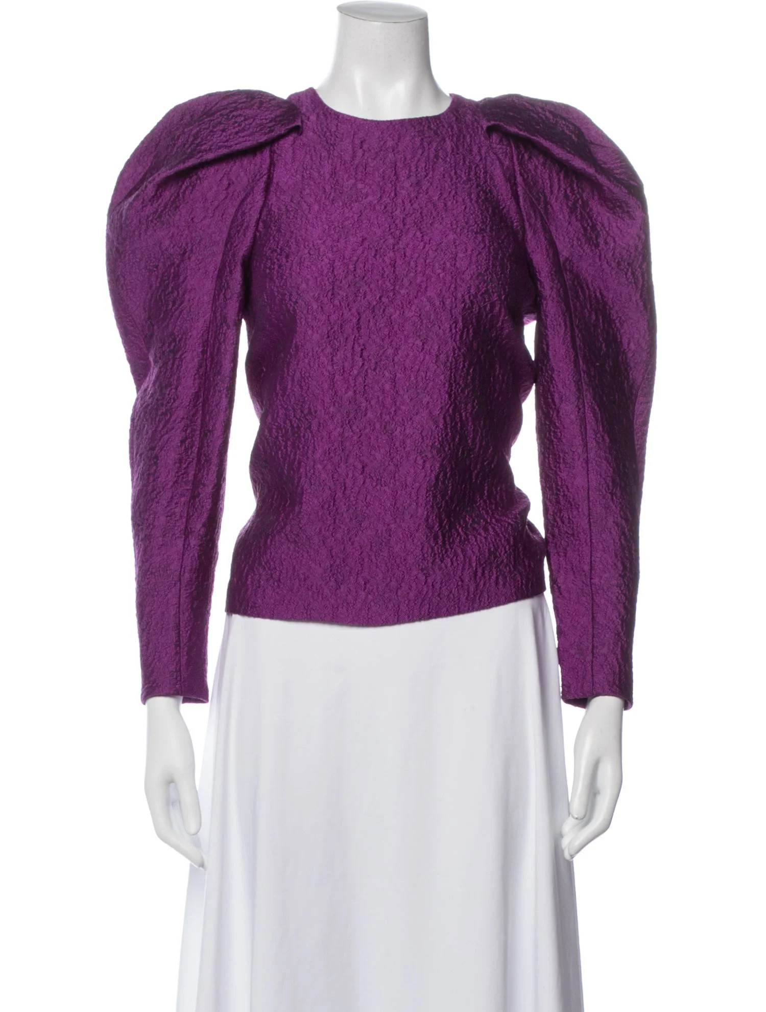 Ulla Johnson Crew Neck Long Sleeve Top | The RealReal