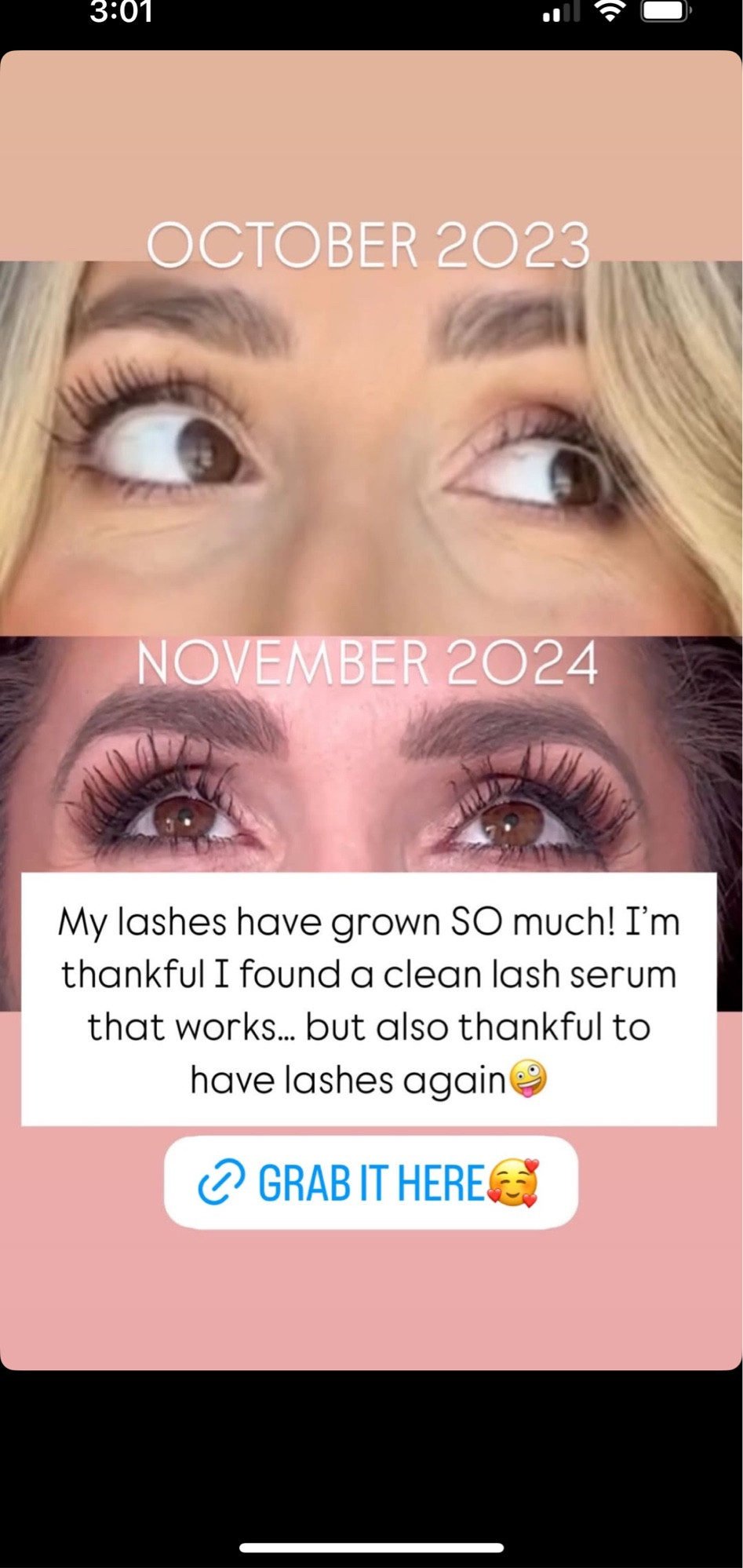 I have been loving this lash serum. An Amazon find! Would make a great stocking stuffer idea!

Beauty
Lashes
Lash serum

#LTKHoliday #LTKBeauty #LTKFindsUnder50