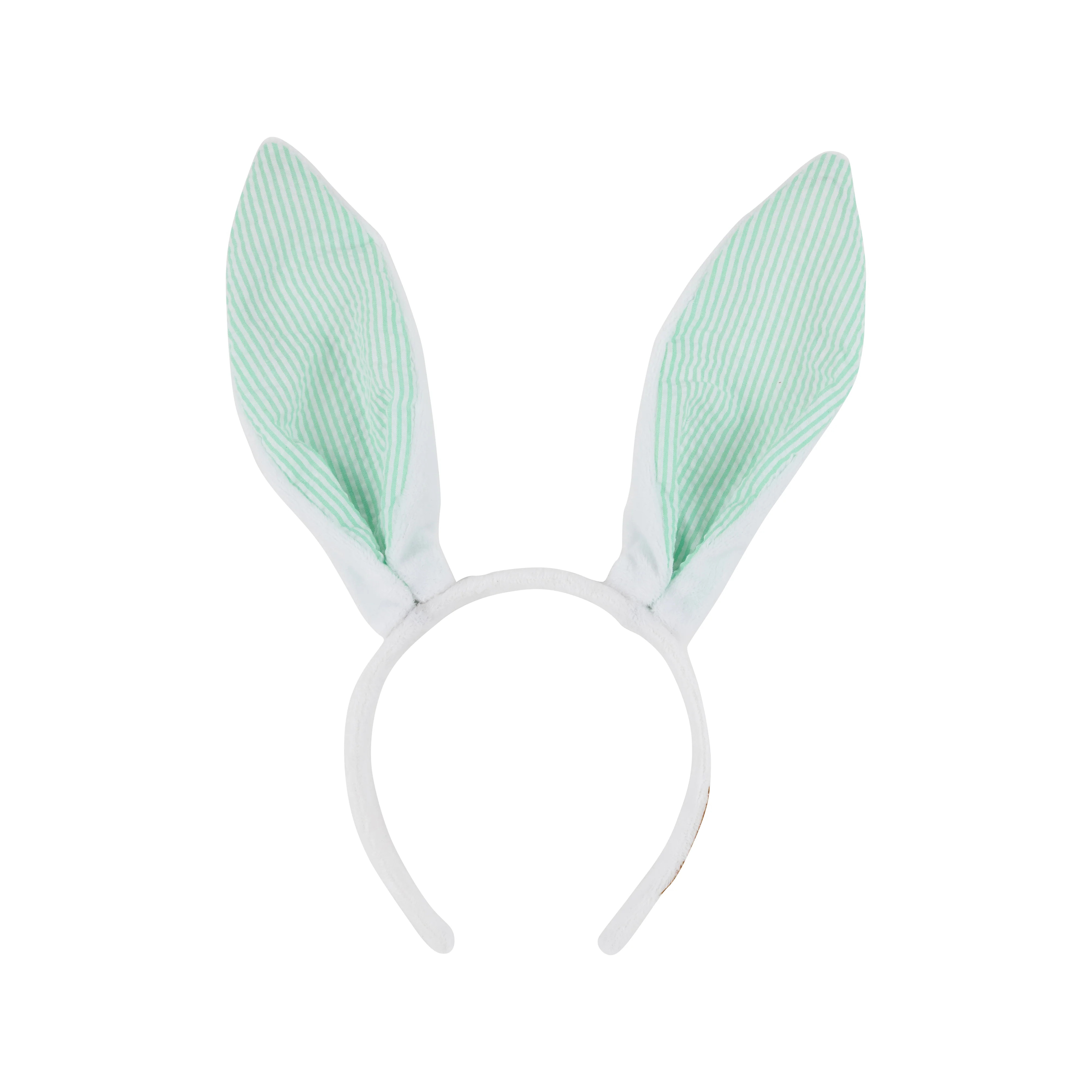 Wabbit Ears - Worth Avenue White with Grace Bay Green Seersucker | The Beaufort Bonnet Company