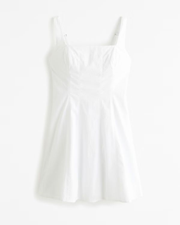 Women's Stretch Cotton A-Line Mini Dress | Women's Dresses & Jumpsuits | Abercrombie.com | Abercrombie & Fitch (US)