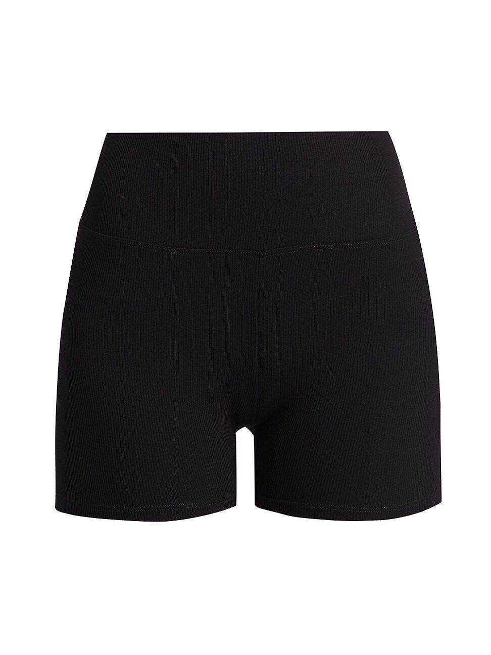 Year Of Ours Women's Rib-Knit Sleep Biker Shorts - Black - Size Large | Saks Fifth Avenue