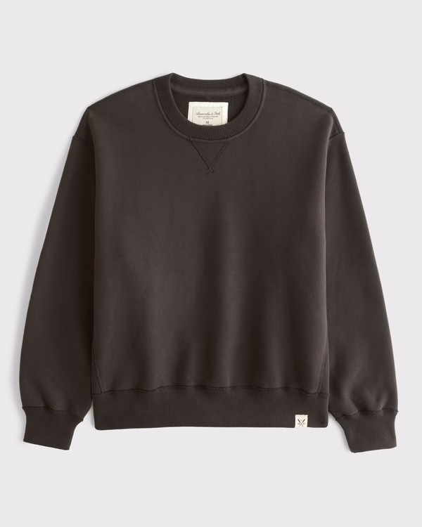 Heritage Heavyweight Crew Sweatshirt | Abercrombie & Fitch (US)