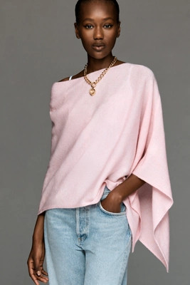 By Anthropologie Knit Asymmetric Poncho | Anthropologie (US)