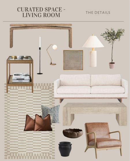 A curated living room design with calm neutrals 

#LTKhome #LTKfindsunder100 #LTKstyletip