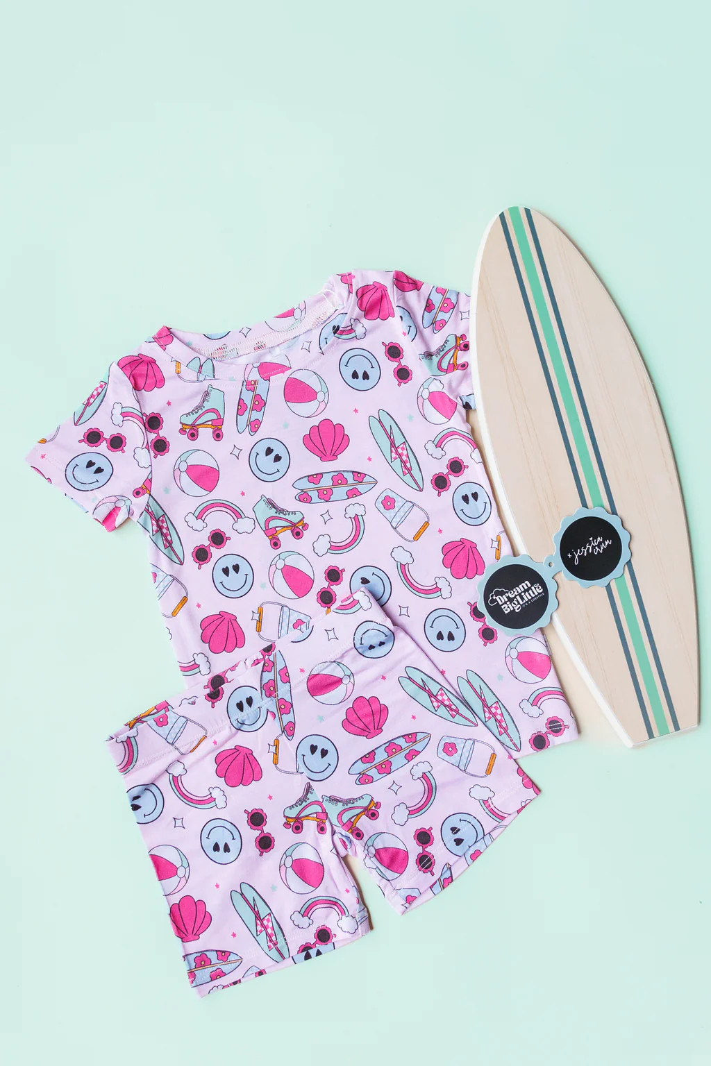 EXCLUSIVE BEACHING IT WITH BRYNNLEIGH DREAM SHORT SET | Dream Big Little Co.