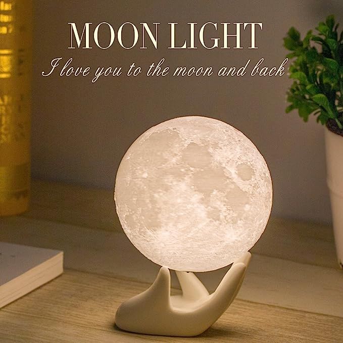 Mydethun Moon Lamp Moon Light Night Light for Kids Gift for Women USB Charging and Touch Control ... | Amazon (US)