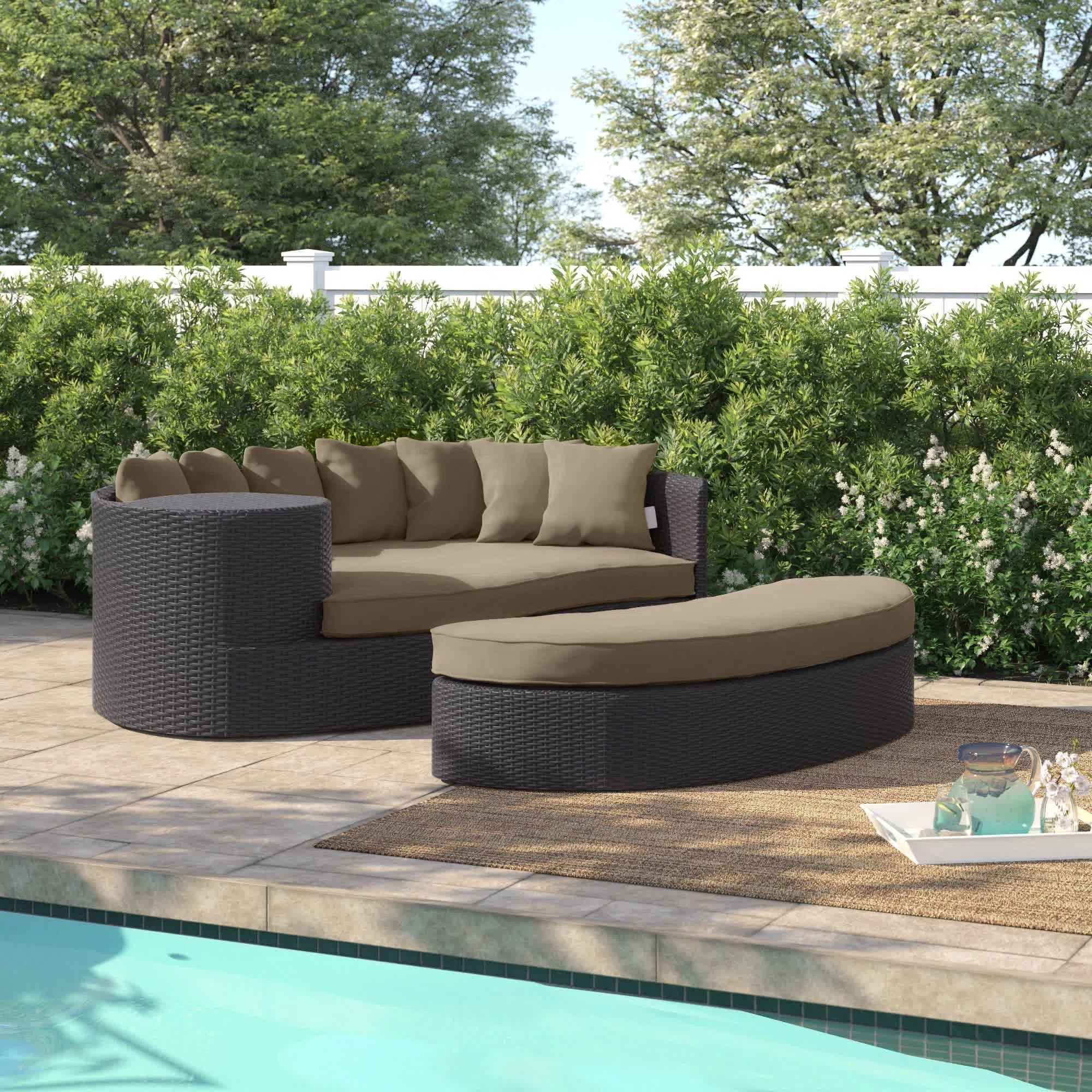 Create a resort-inspired outdoor space with the Convene 79” wide wicker patio daybed. Spacious, comfortable, and complete with cushions. This daybed is perfect for lounging, entertaining, or sunny afternoons. ON SALE and under $1,000.

Keywords; Outdoor patio furniture, outdoor patio set, outdoor seating group, poolside sectionals, outdoor conversation set, home refresh, patio refresh, spring refresh, summer refresh

#LTKHome #LTKSeasonal #LTKSaleAlert