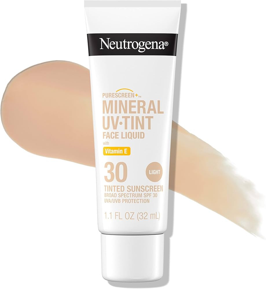 Neutrogena Purescreen+ Tinted Sunscreen for Face with SPF 30, Broad Spectrum Mineral Sunscreen wi... | Amazon (US)
