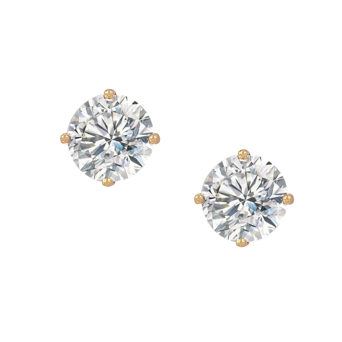 Faux Diamond Stud Earrings | Jennifer Miller Jewelry