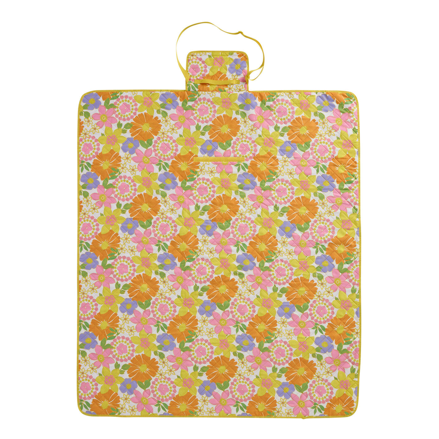 Bright Print Roll Up Picnic Blanket with Strap | World Market