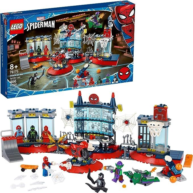 LEGO Marvel Spider-Man Attack on The Spider Lair 76175 Cool Building Toy, Featuring The Spider-Ma... | Amazon (US)