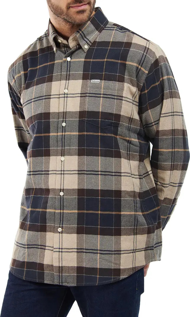 Barbour Hogside Regular Fit Tartan Button-Down Shirt | Nordstrom | Nordstrom