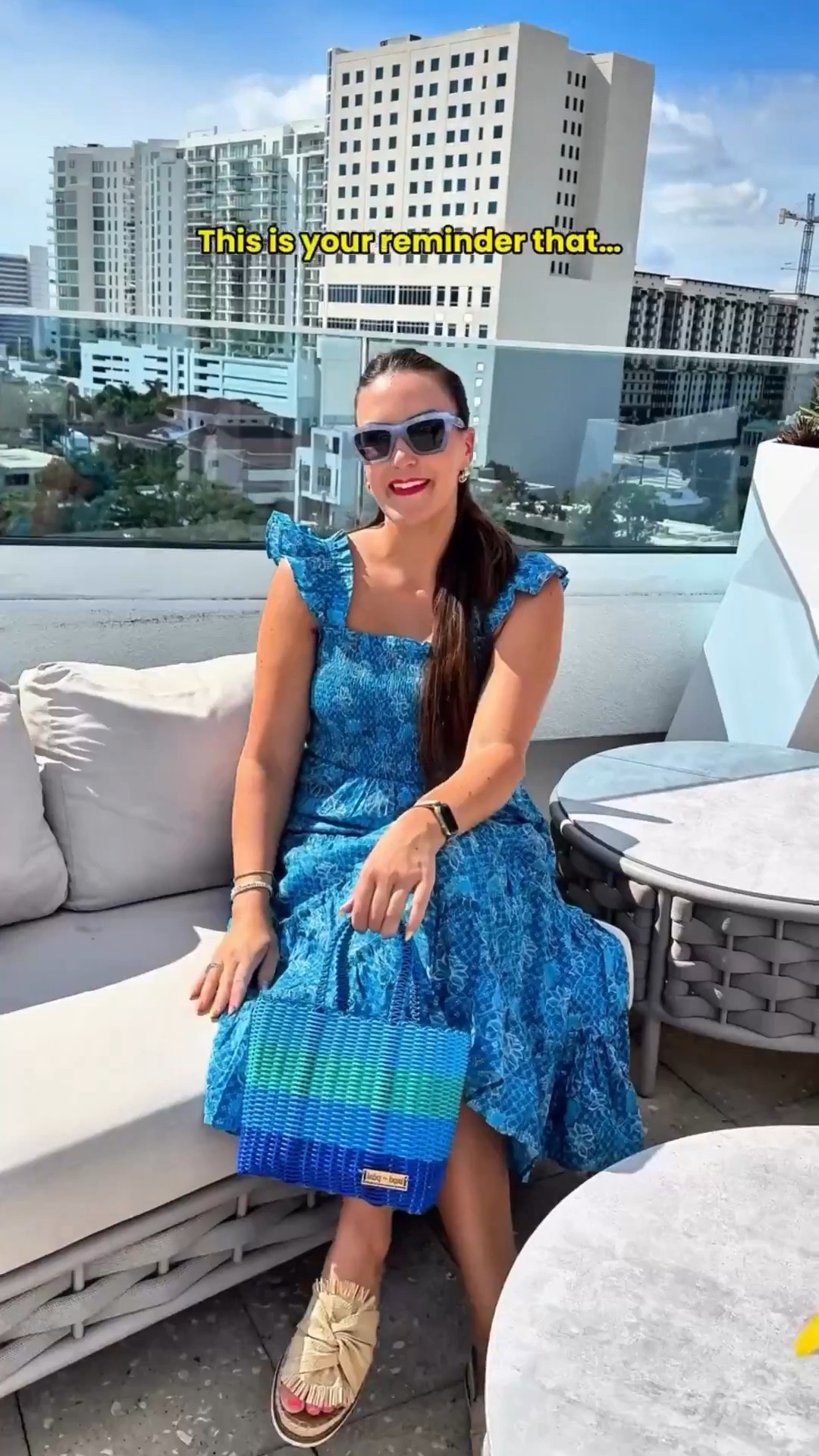 is it just me or do you also have that one dress that instantly makes you feel like you’re on vacation… even when you’re literally just grabbing brunch? 😆☀️
girl, this one is that dress.

the fabric is lightweight but not flimsy, and the cut is that perfect sweet spot where it skims your curves without clinging. you can dress it up with wedges or keep it casual with slides like I did. the color + pattern combo is giving sunshine, confidence, and cost per wear you’ll actually feel. you buy clothes to fit your body, not the other way around 🫶✨

I’m 5’6” wearing size small (TTS) in the dress, size 8 (TTS) in the sandals, and carrying the woven tote (one size).

which color would you grab first? 💃🏻👜✨

#LTKdayinmylife #LTKSeasonal #LTKootd