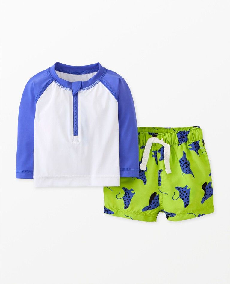 Baby Long Sleeve Rash Guard & Trunks Set | Hanna Andersson