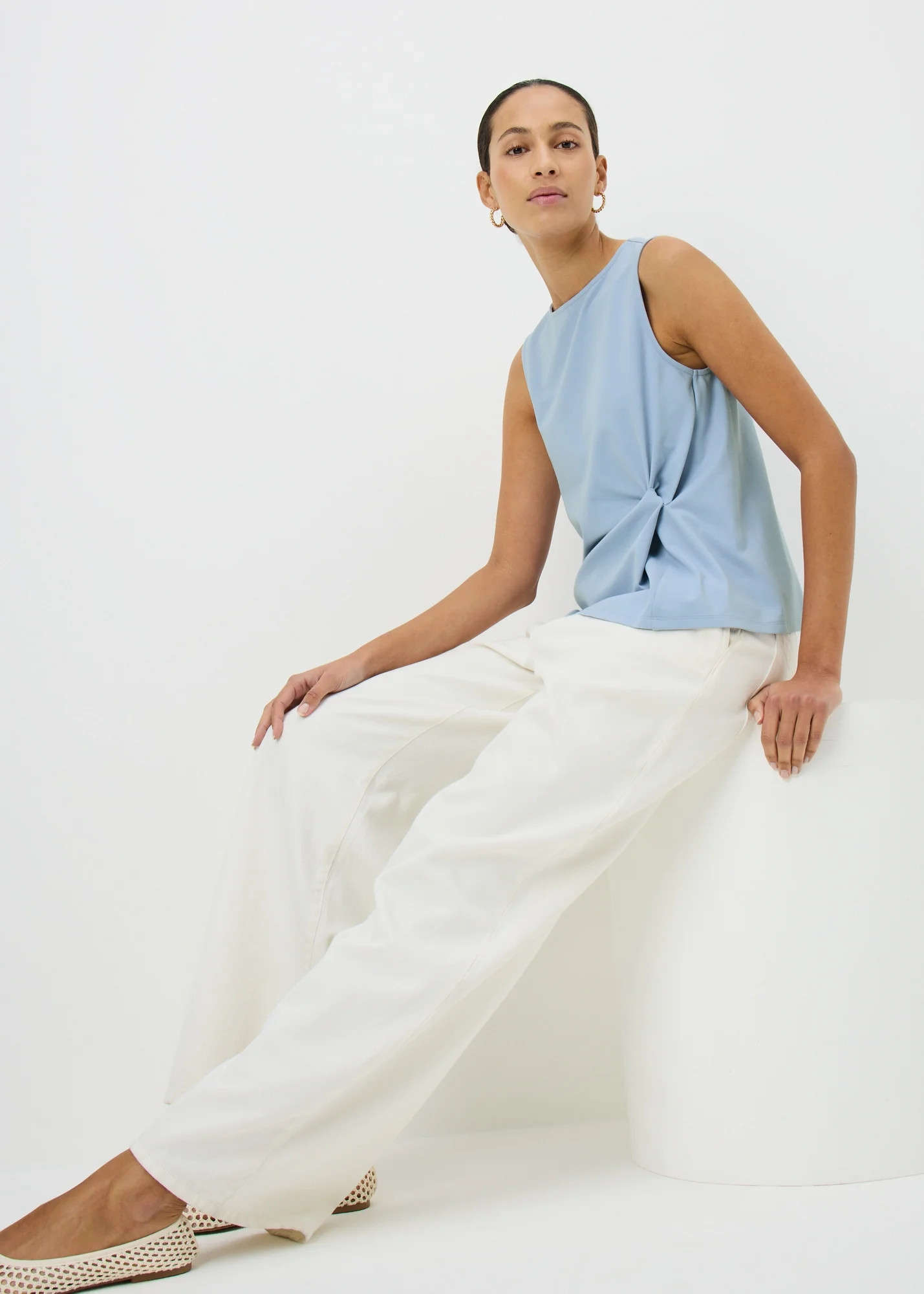 Blue Knot Front Vest Top | Matalan (UK)