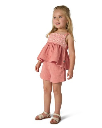 Modern Moments Toddler Girl Puff Sleeve Short Set, 2-Piece, Sizes 12M-5T | Walmart (US)