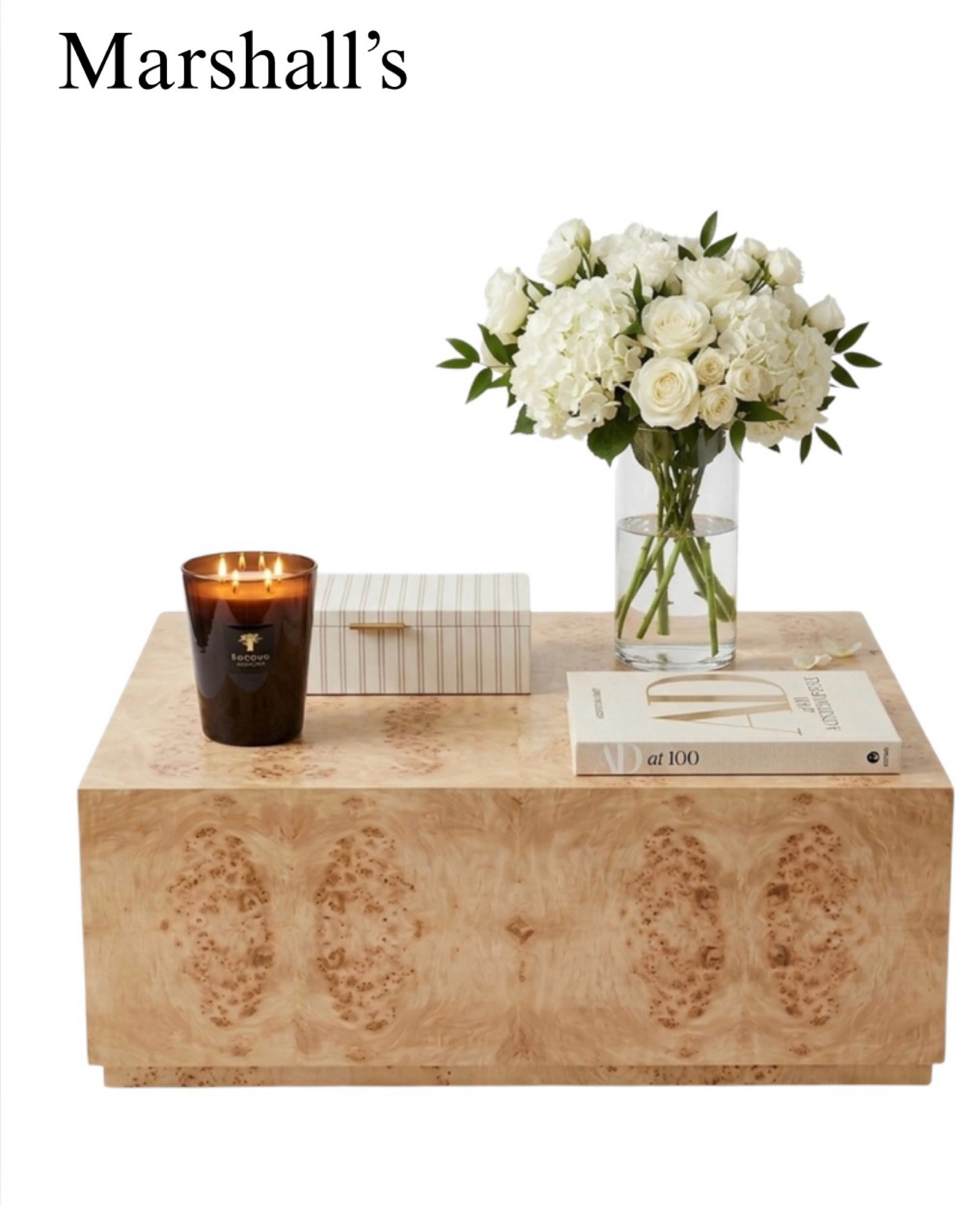Coffee table decor on sale at TJ Maxx, Burlwood, luxury candle, decorative box, book, modern, coastal, French, living room, office, bedroom.

#LTKHome #LTKSaleAlert