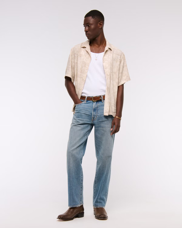 Relaxed Straight Jean | Abercrombie & Fitch (US)
