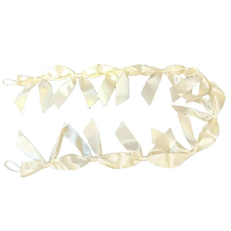 Satin Bow Garland, Cream, 6', Easter by Way To Celebrate | Walmart (US)