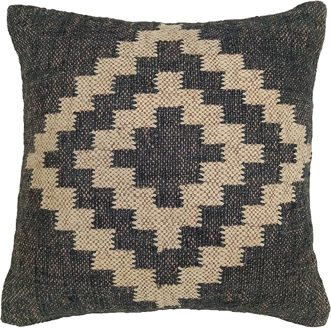 Kilim Pillow Cover Vintage Square Cushion Handwoven Pillow Case Ethnic Pillow Cover 18 X 18 India... | Amazon (US)