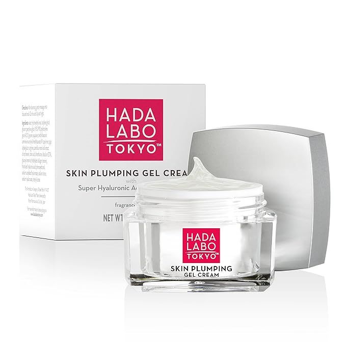 Hada Labo Tokyo Skin Plumping Gel Cream with Super Hyaluronic Acid & Collagen - 24 Hour Moisture ... | Amazon (US)