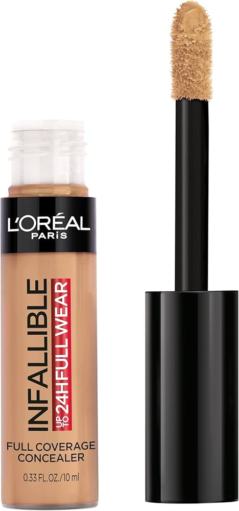 L'Oreal Paris Makeup Infallible Full Wear Waterproof Matte Concealer, Full Coverage, Toffee, 0.33... | Amazon (US)