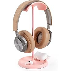 Headphone Stand, Curved Headset Stand with Storage Tray, Heavy Base Gaming Headset Holder for Air... | Amazon (US)