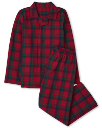 Unisex Kids Plaid Flannel Pajamas - ruby | The Children's Place