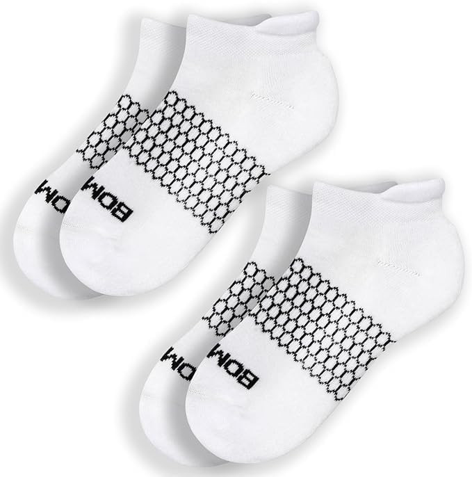 BOMBAS Women's Solids Ankle White Socks Medium (4 Pack) | Amazon (US)