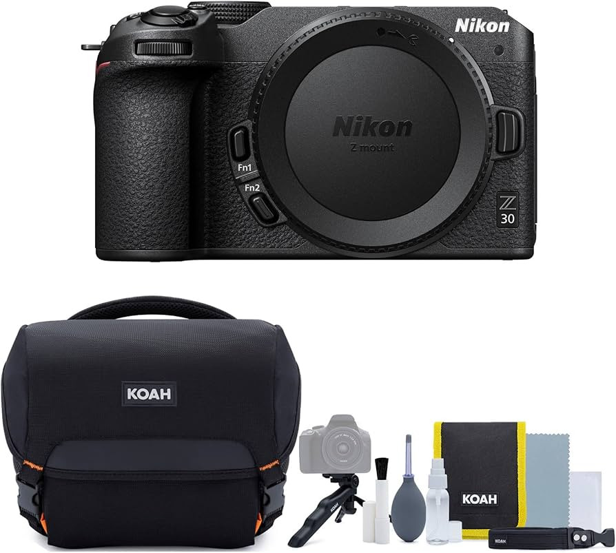 Nikon Z30 Mirrorless with Camera Case Bundle with Gadget Bag, Accessory and Cleaning Kit (2 Items... | Amazon (US)