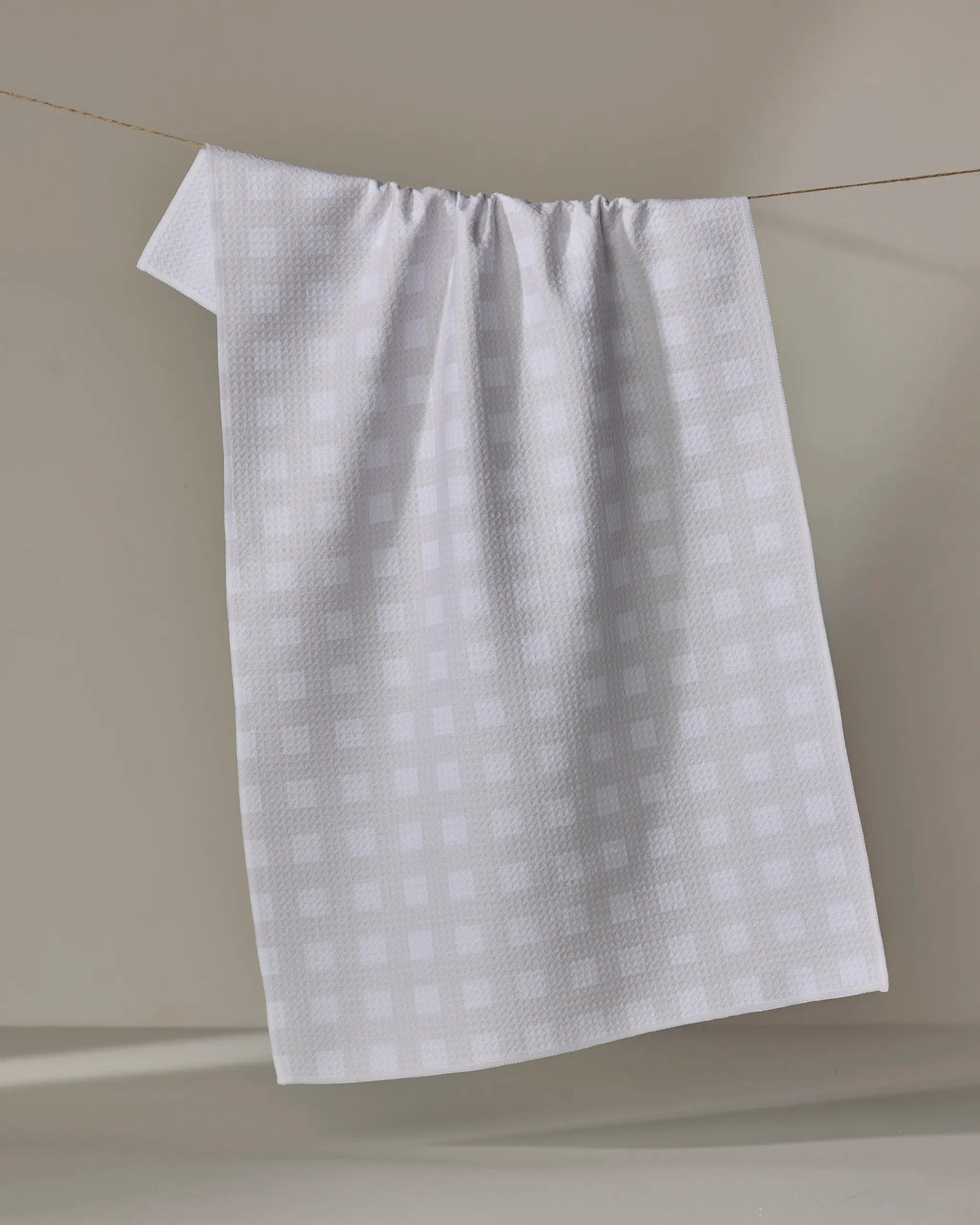 Gigi Beige Kitchen Tea Towel | Geometry | Geometry