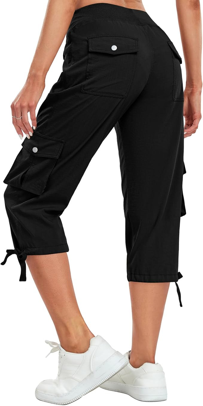 Women's Cargo Capris Pants Lightweight Quick Dry Hiking Pants Baggy Casual Outdoor Travel Cute Pa... | Amazon (US)