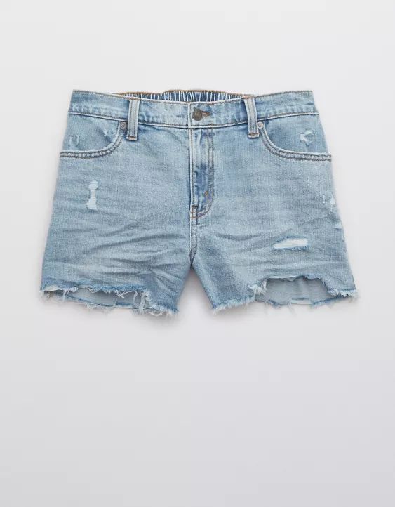 Aerie Distressed Daydream Denim Short | American Eagle Outfitters (US & CA)