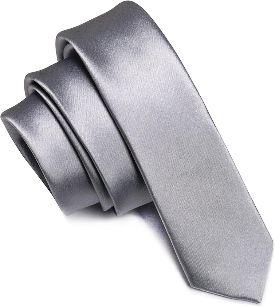 RBOCOTT Solid Color 5CM Skinny Tie for Men Party and Business | Amazon (US)
