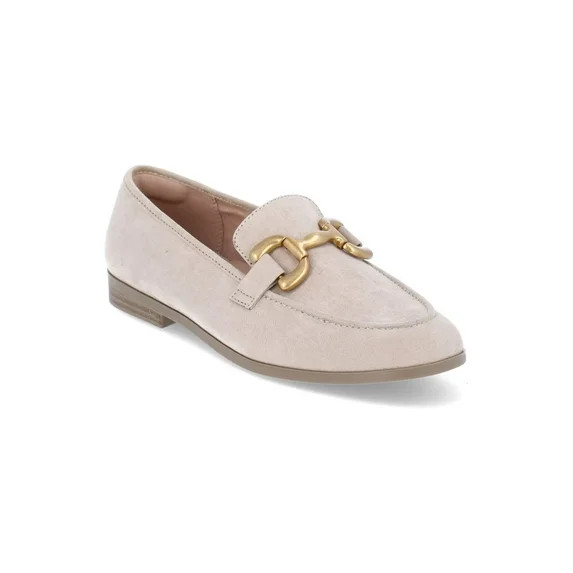 Time and Tru Women's Faux Leather Buckle Loafers | Walmart (US)