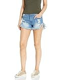 V.I.P.JEANS Women's Denim Shorts, Ripped Blue, 3 | Amazon (US)