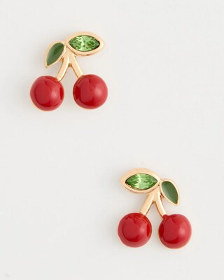 Red Cherry Stud Earrings | Chico's