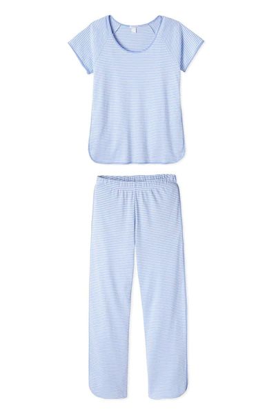 Pima Short-Long Set in Hydrangea | LAKE Pajamas