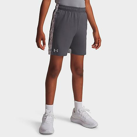 Under Armour Kids Boys HeatGear Armour T-Shirt in Steel/Black Size: Medium | Finish Line (US)
