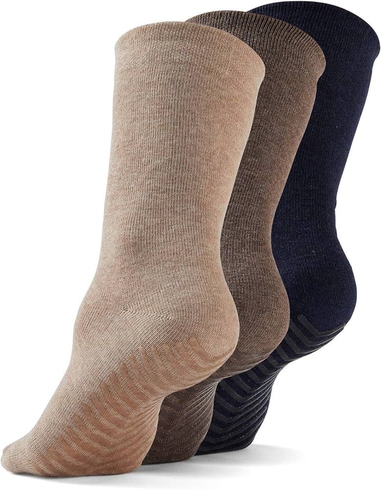Socks with Grippers for Women - Hospital Socks - Non Slip Socks Womens - Grip Socks for Men - 3 P... | Amazon (US)