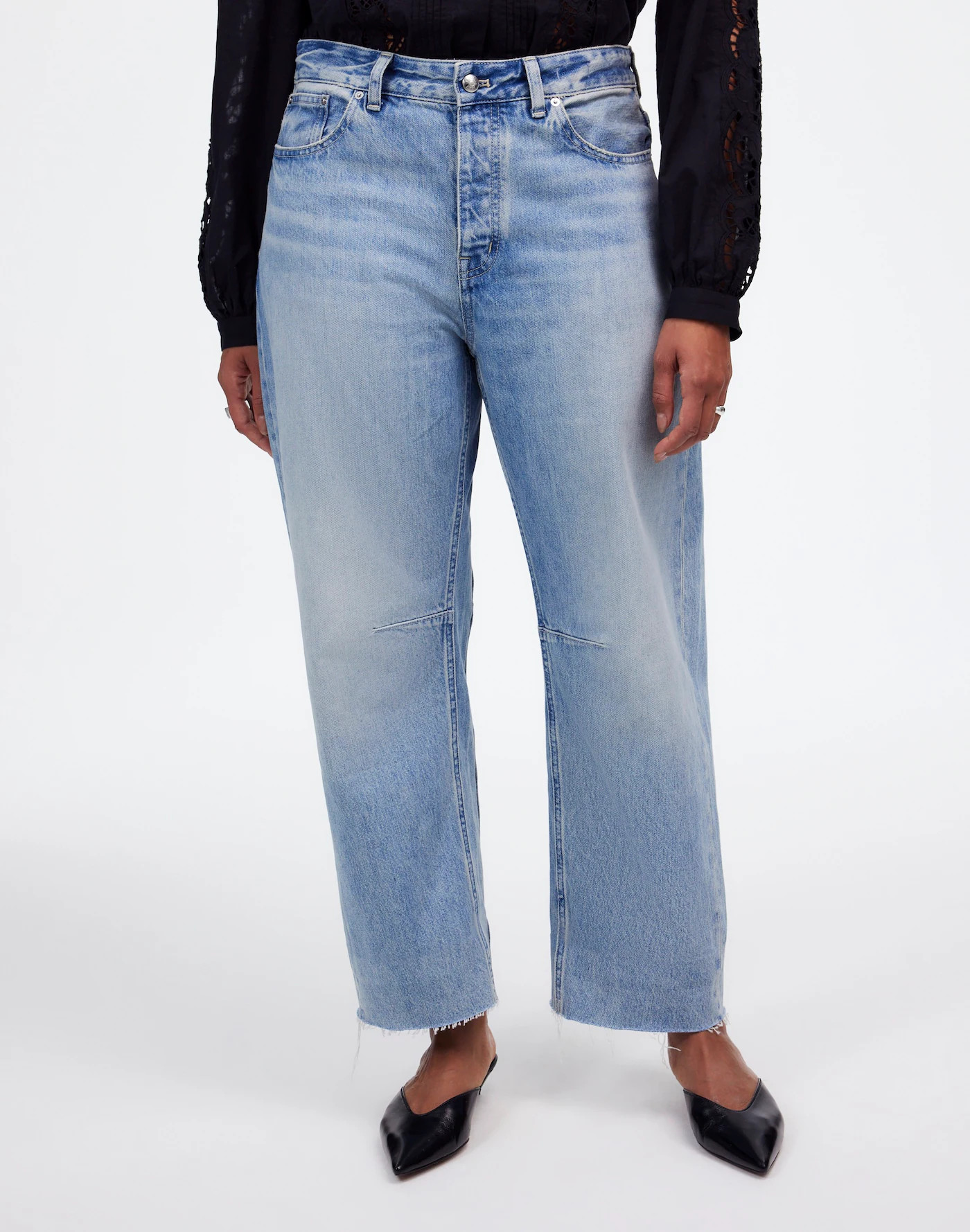 The Curvy Darted Barrel-Leg Jean | Madewell | Madewell