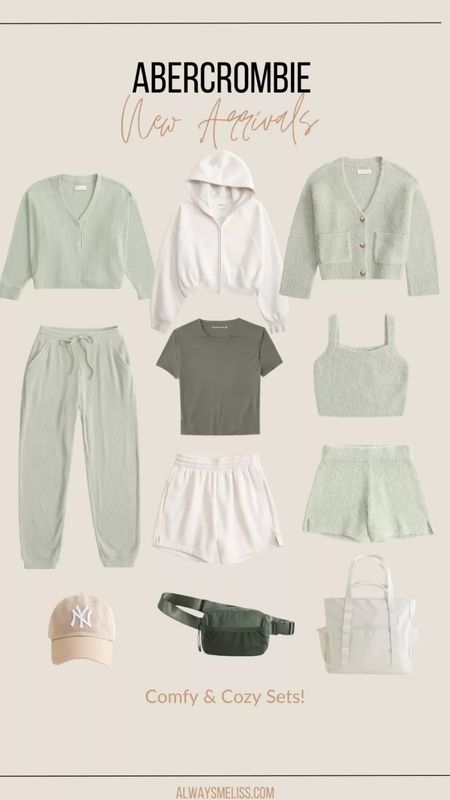 Abercrombie has so many cute new arrivals! I am loving the green and cream colors. These sets are so great for cozy days at home or even to run errands. Grab while in stock. Items are available in many colors. 

Abercrombie Outfits
Women’s Lounge Wear
Women Fashion 

#LTKitbag #LTKstyletip