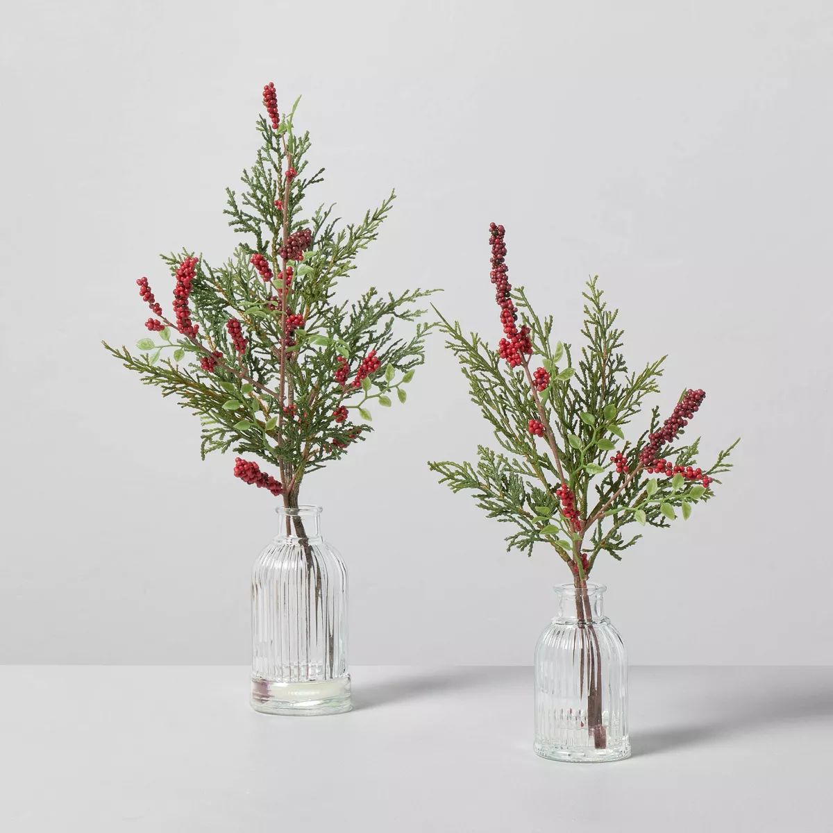 Faux Cedar & Winterberry Christmas Arrangement - Hearth & Hand™ with Magnolia | Target