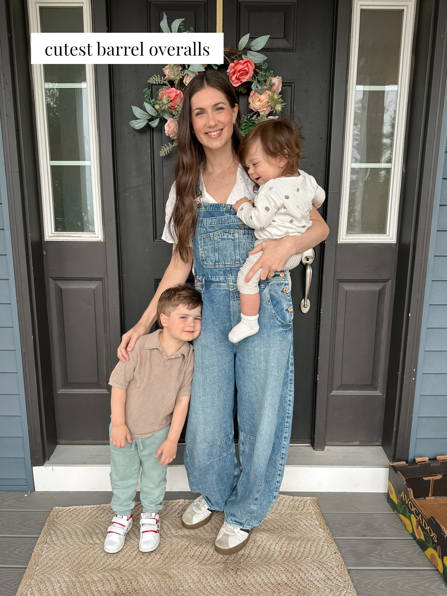 Obsessed with these barrel leg overalls! 5’9 wearing a small 
#overalls #springoutfits #breastfeedingoutfit #postpartum

#LTKootd #LTKmomlife #LTKBaby
