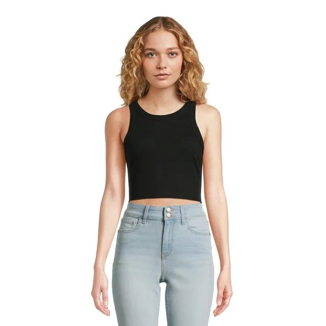 No Boundaries Juniors’ Crop Tank Top | Walmart (US)