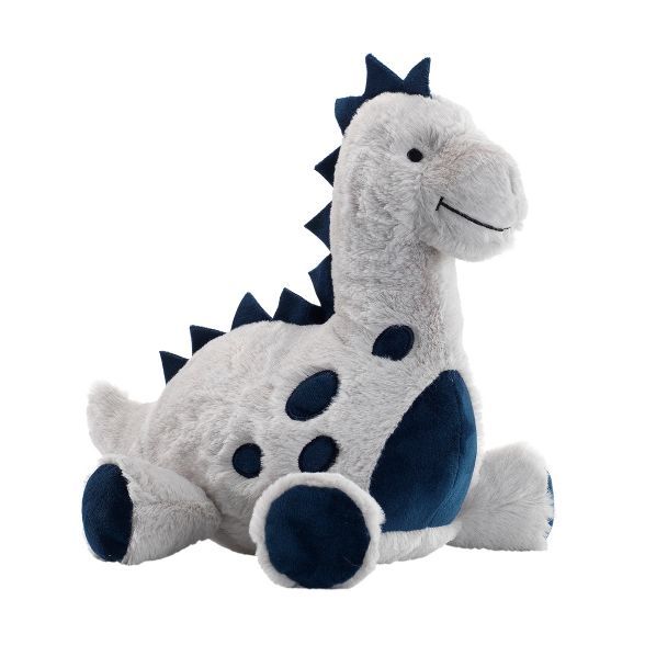 Lambs & Ivy Baby Dino Blue/Gray Plush Dinosaur Stuffed Animal Toy - Spike | Target