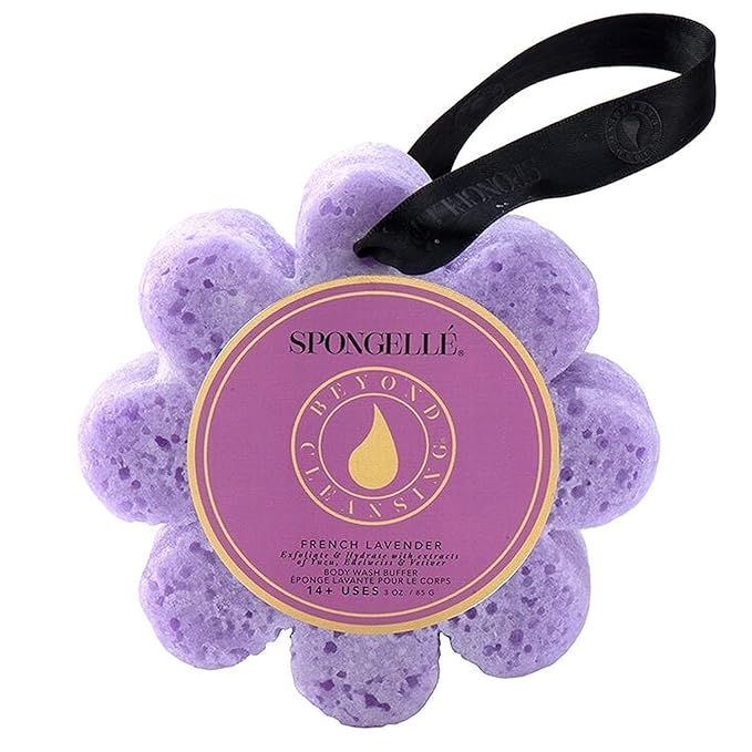 Spongelle Wild Flower 14+ Uses Body Wash Buffer, French Lavender, 4.25" x 1.25" | Amazon (US)