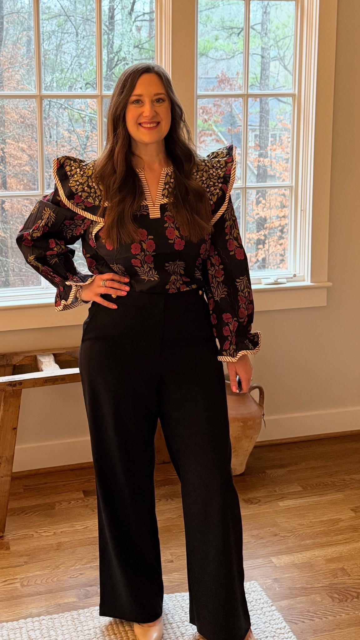 Top and pants on sale. True to size. I am wearing a size medium top and 6 in pants. What I wore to work 

#LTKOver40 #LTKootd #LTKSaleAlert