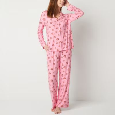 Sleep Chic Womens Long Sleeve 2-pc. Pant Pajama Set | JCPenney