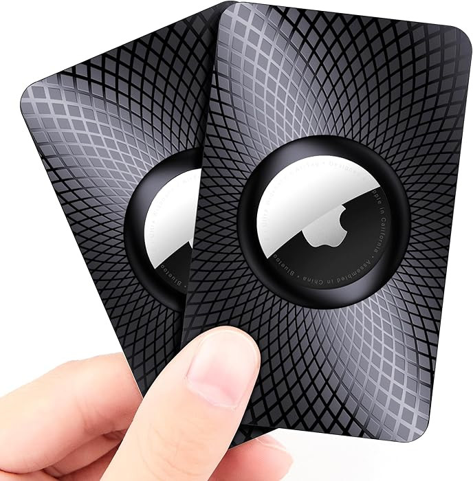 Compatible with Airtag Wallet Holder 2 Pack,Ultra Thin Card Case Compatible with Airtag,Card Hold... | Amazon (US)